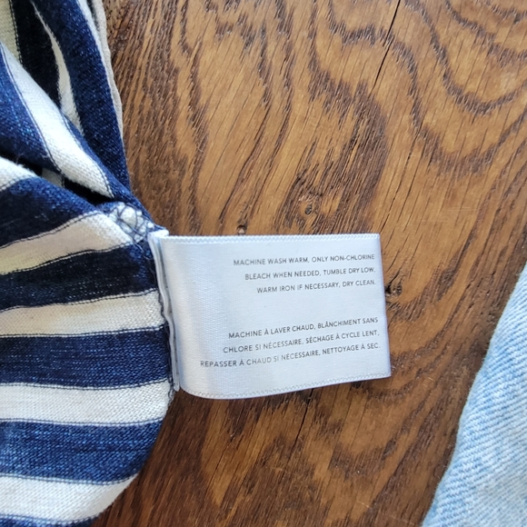 Boys Denim Jean Shorts H&M and AG Striped Tee Summer Size 6T 7T Bundle - Picture 9 of 16